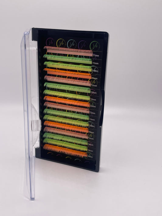 Neon Mix Lash tray