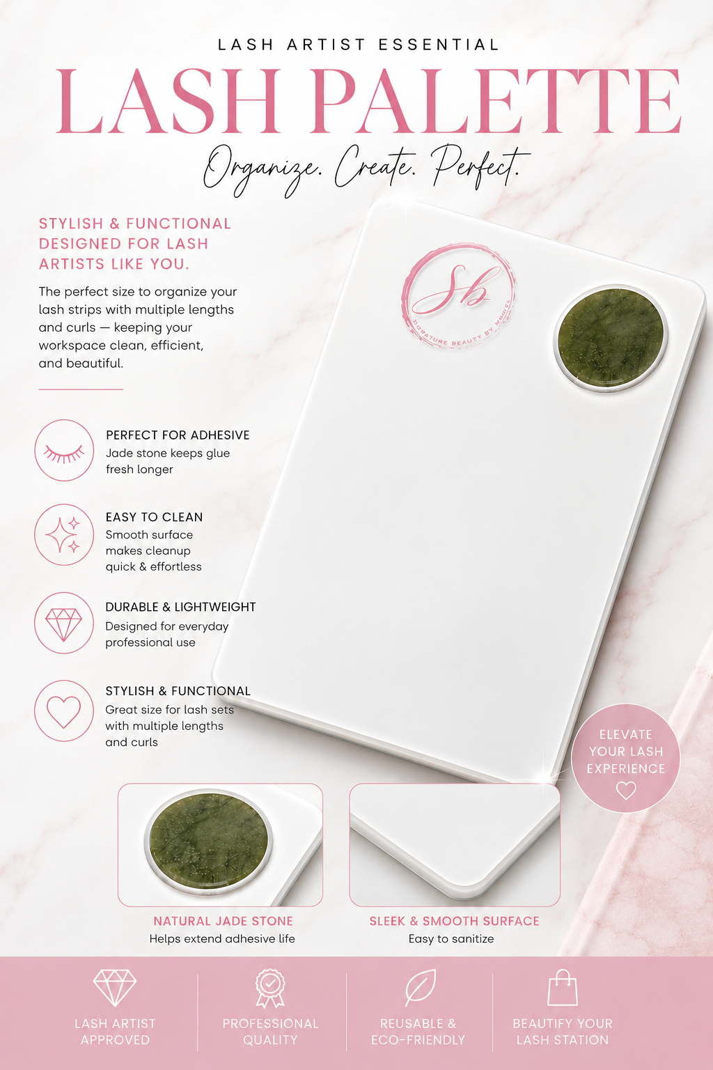Signature lash tile