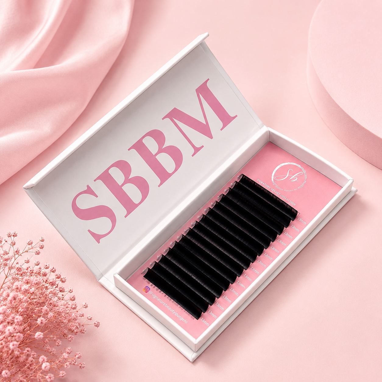 Signature Velvet Eyelash Extension Single length Tray 0.03