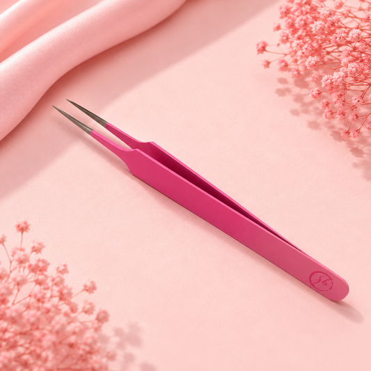 Rosé ombré straight isolation tweezer